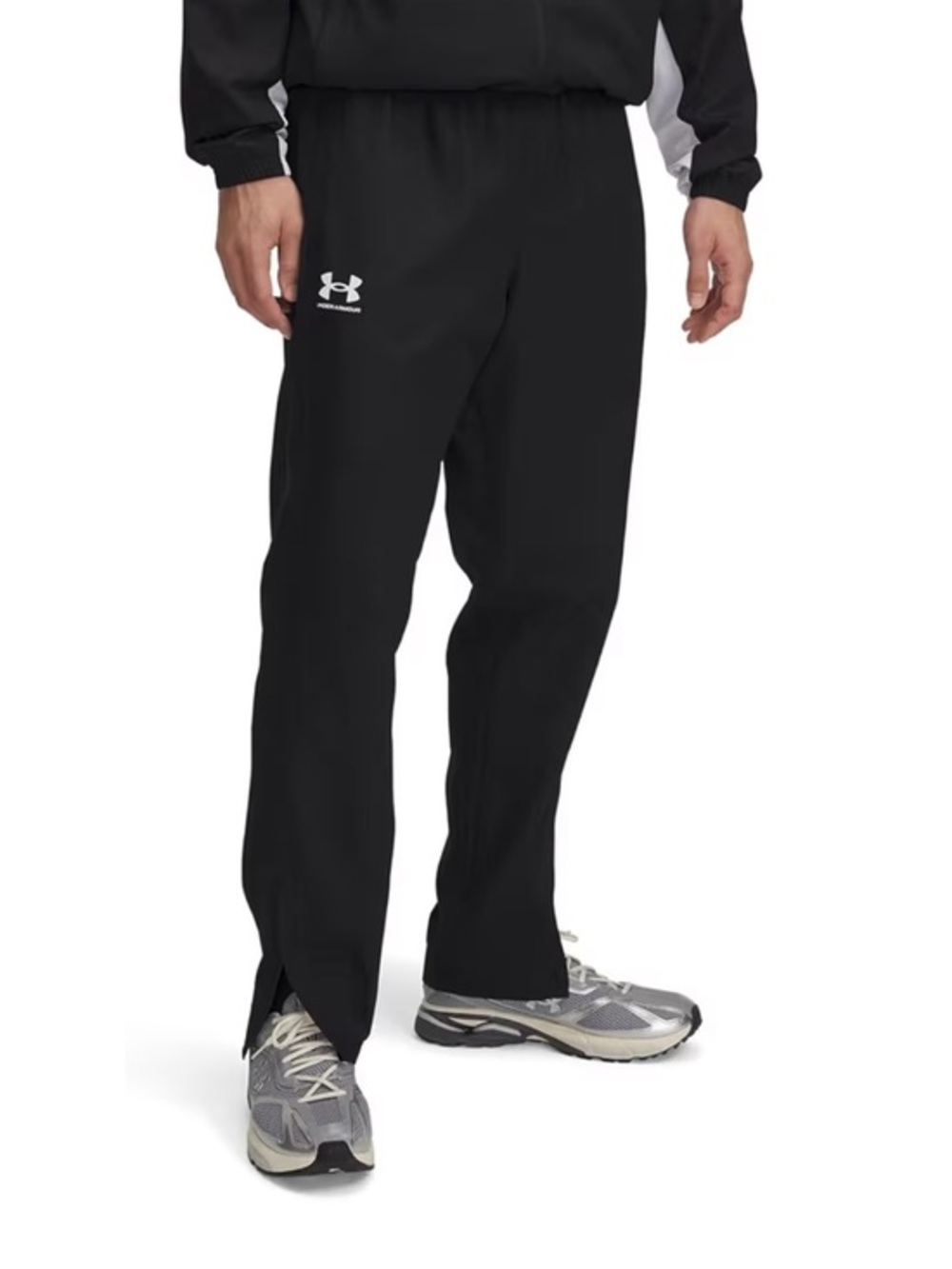 Under Armour Rival Woven Black Windbreaker Track Pants with Zipper Ankles